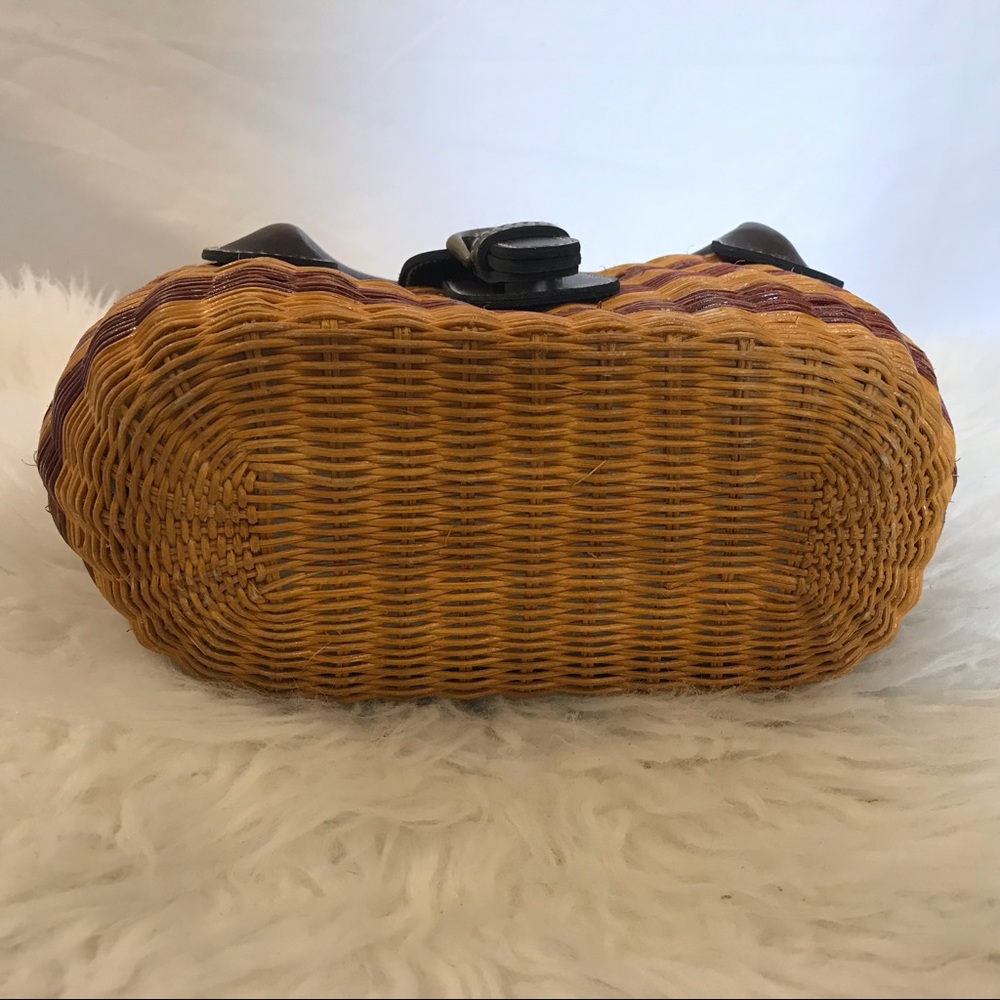 NWOT Roxy Top Handle Mini Straw Bag - Picture 4 of 7